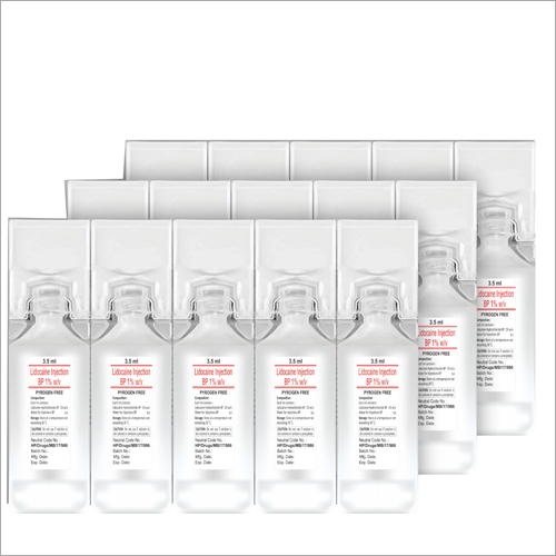 3.5 ml Lidocaine Injection BP 1 % W-V