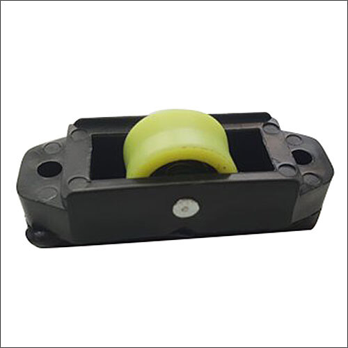 1x1 Domal Bearing Mesh Roller - PVC Material, 27mm Size, Black Color | Roller Bearing for Window Fitting