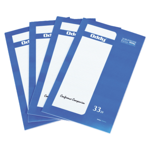 Oddy Conference Pad - A5 Size, Micro Perforated Paper, Rectangular Shape | Pusta Stapled With Attractive Cover Designs For Office Use