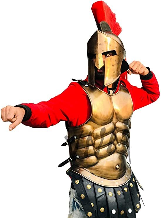 Iron Medieval Armor Spartan Helmet
