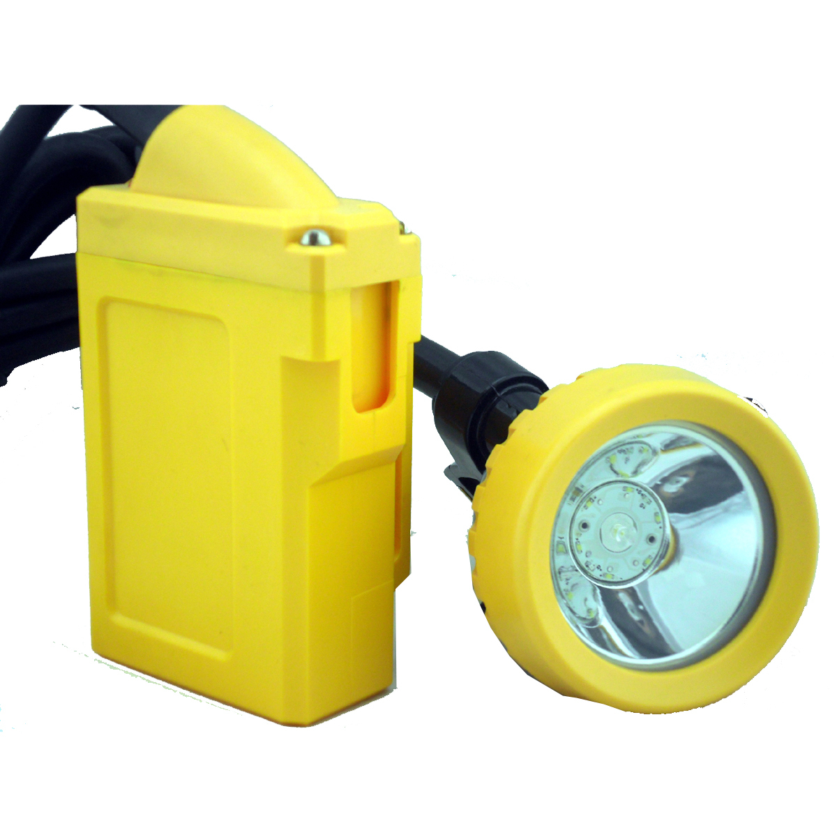 Cm-kl6lml Led Miners Cap Lamps 10000lux Helmet Corded Mining Safety Lights Mine Equipment - Color: Yellow