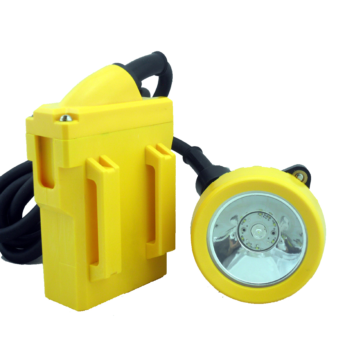 Cm-kl6lml Led Miners Cap Lamps 10000lux Helmet Corded Mining Safety Lights Mine Equipment - Color: Yellow