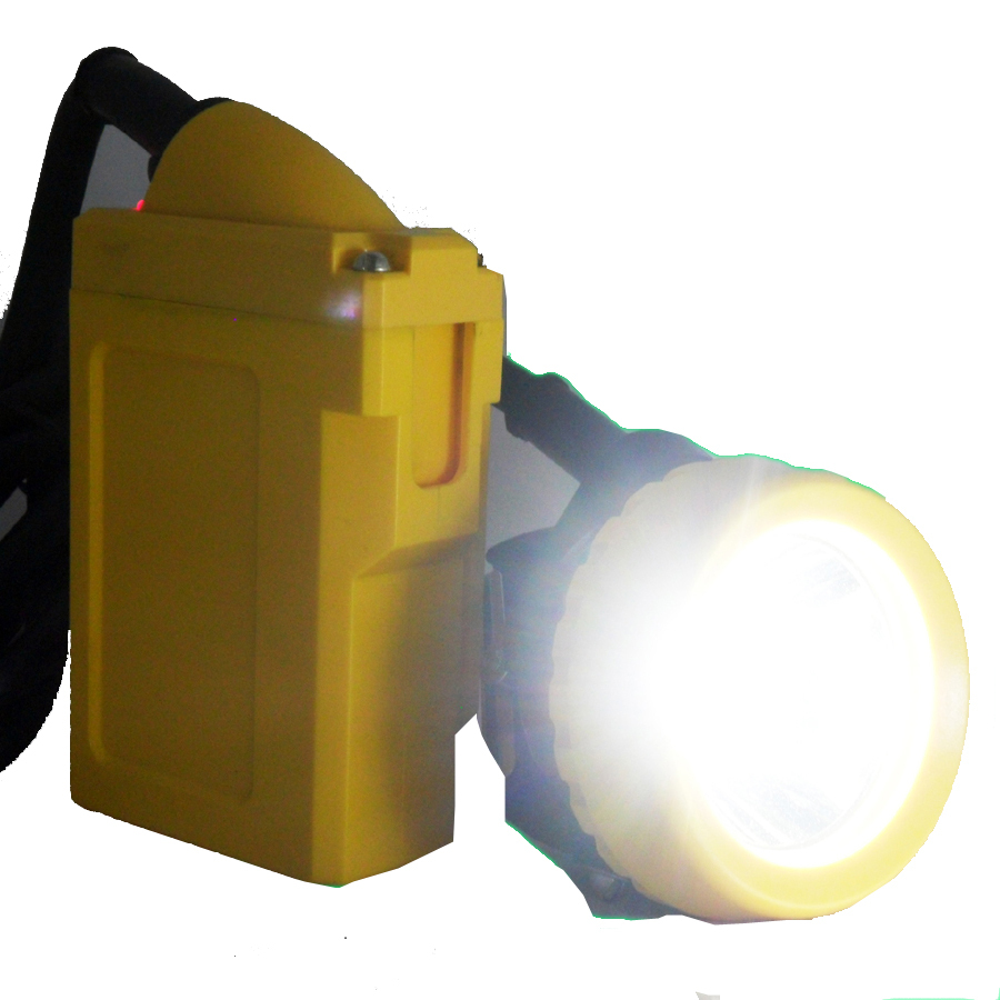 Cm-kl6lml Led Miners Cap Lamps 10000lux Helmet Corded Mining Safety Lights Mine Equipment - Color: Yellow