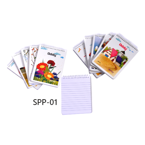 Spiral Paper Note Pads - High Quality Pp Cover, A4 To Pocket Size Options | Micro Perforated Sheets, Attractive Designs For Home, Office & School