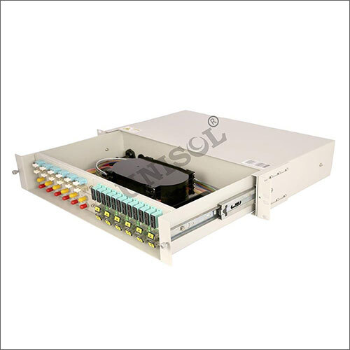 48 Port Sliding 2U Fiber Optic Patch Panel Application: Indore Premise Networks; Central Offices (Fftx); Data Centers ;Telecommunication Networks ;Security Survelliance Applications; Process Automation & Control Systems; Power Systems & Controls