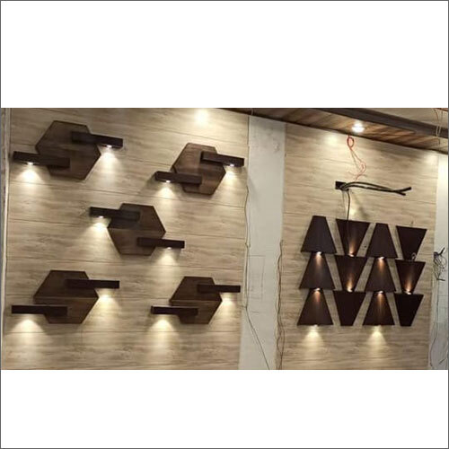 Designer Wall Panel - Timber Frame, Polished Surface Finish | Artistic Design for Enhanced Aesthetics and Cable Concealment in Home Décor