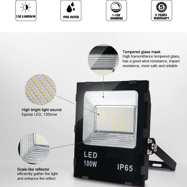 Outdoor Ip65 Waterproof Led Flood Light Led Outdoor Handybrite Floodlight 200w - Application: Household Base