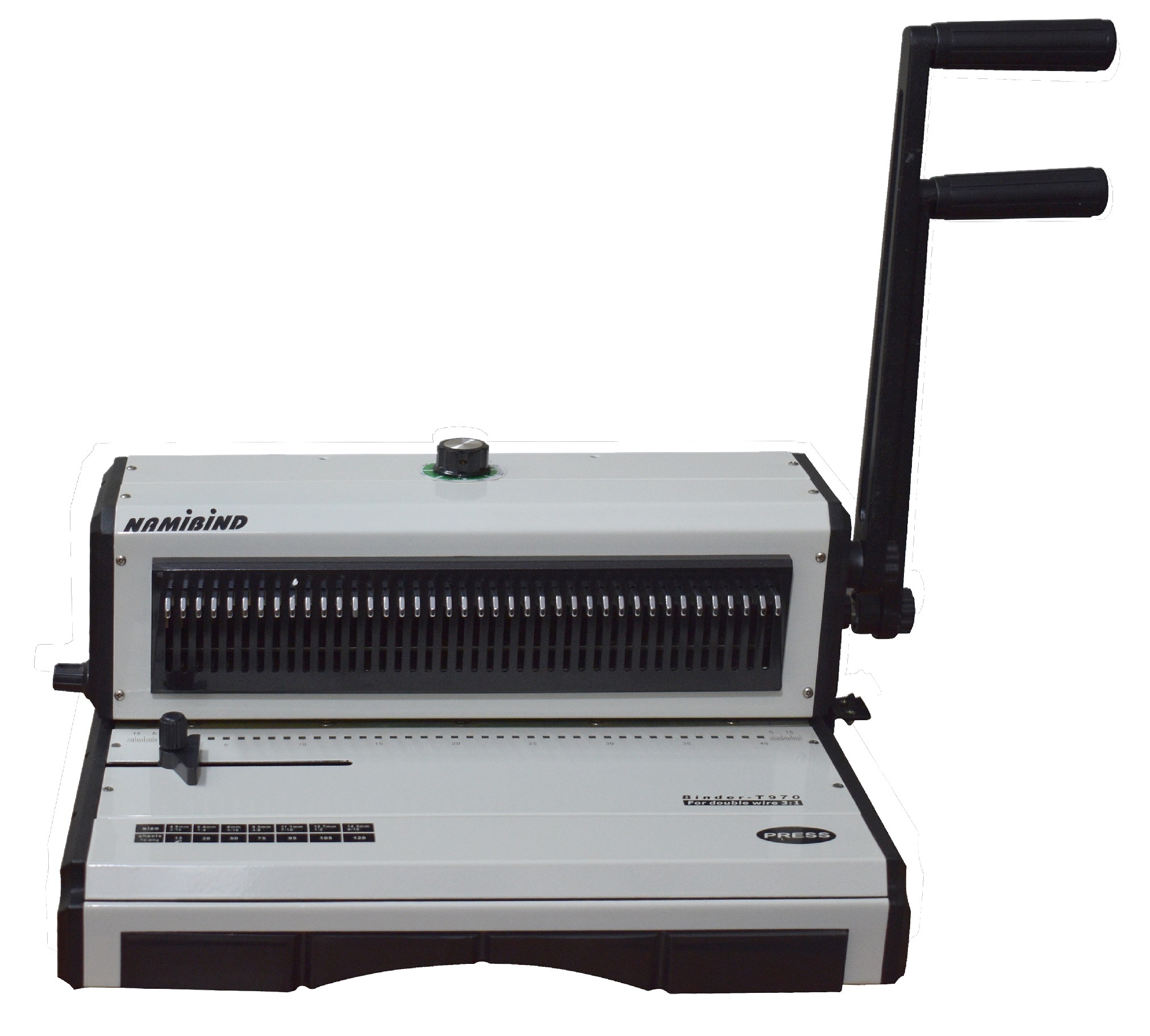 Wiro Binding Machine - Metal Wire Binding, 17.5 Kg Weight | Manual Operation, Strong Binding Capability, 1-year Warranty