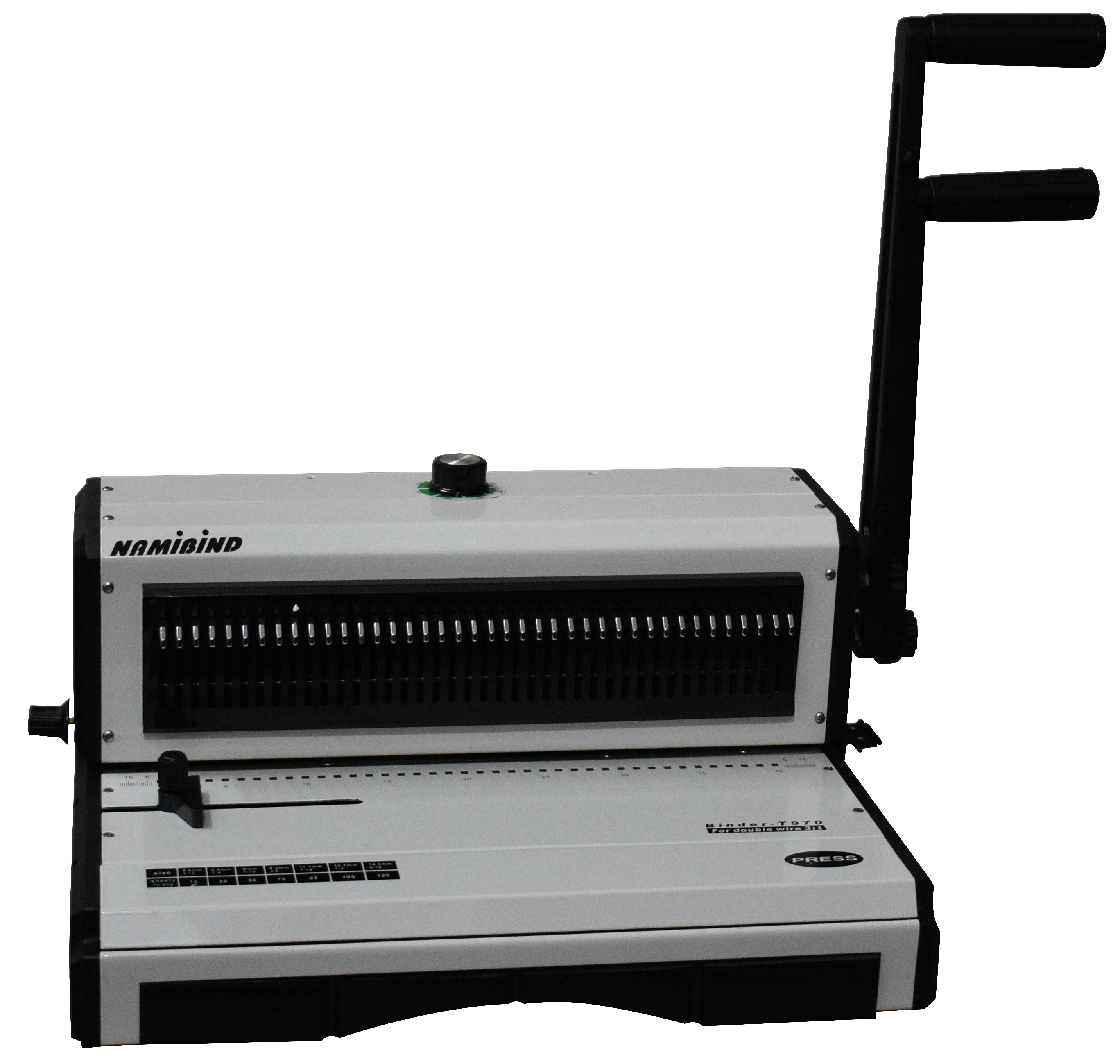 Wiro Binding Machine - Metal Wire Binding, 17.5 Kg Weight | Manual Operation, Strong Binding Capability, 1-year Warranty
