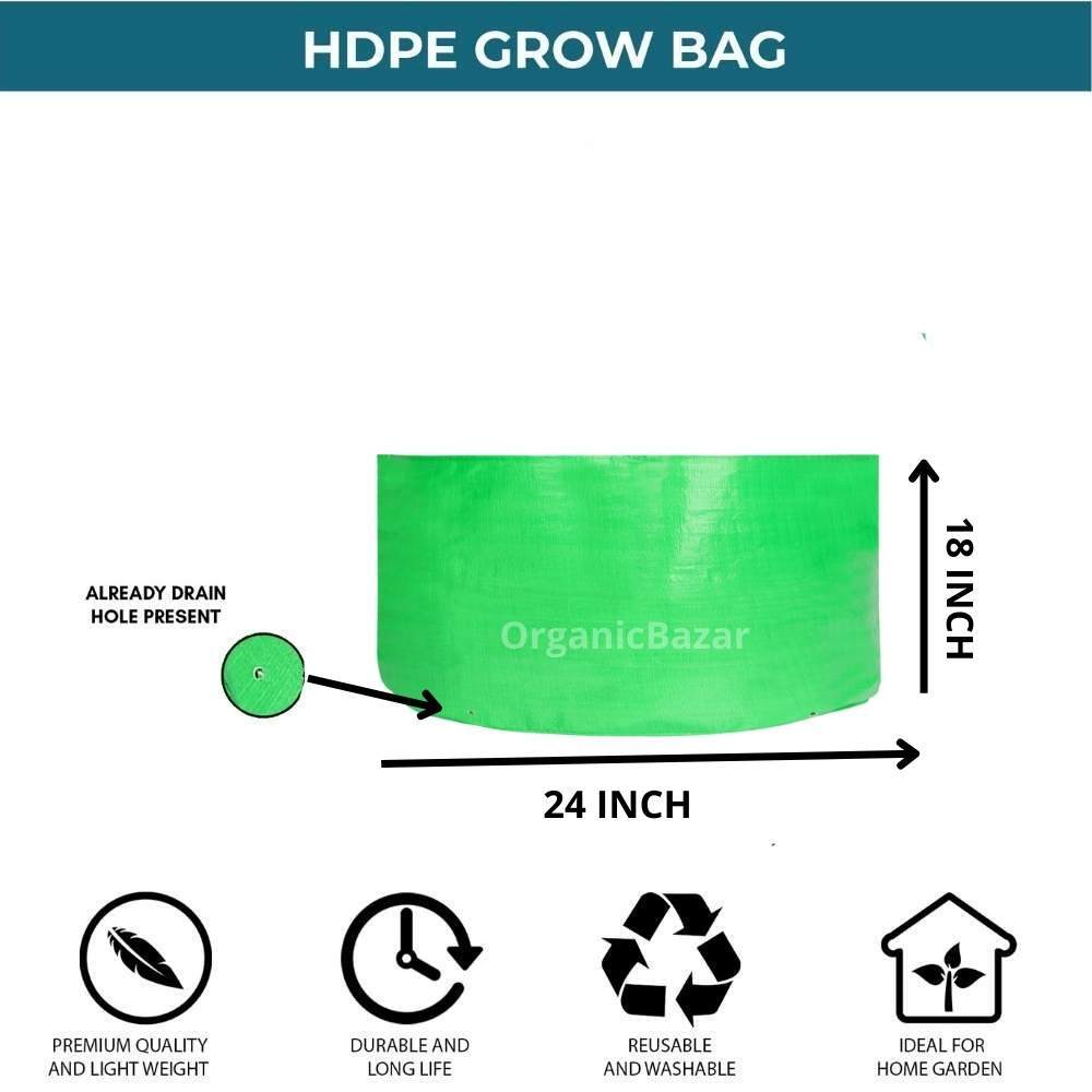 18x24 Inch Green Hdpe Grow Bag