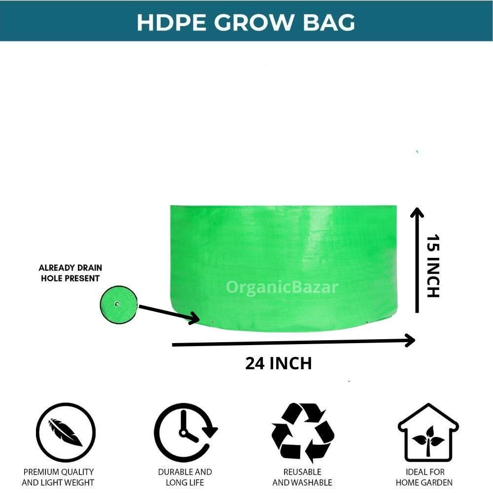 24x15 Inch Hdpe Grow Bag Base Material: High Density Polyethylene (Hdpe)