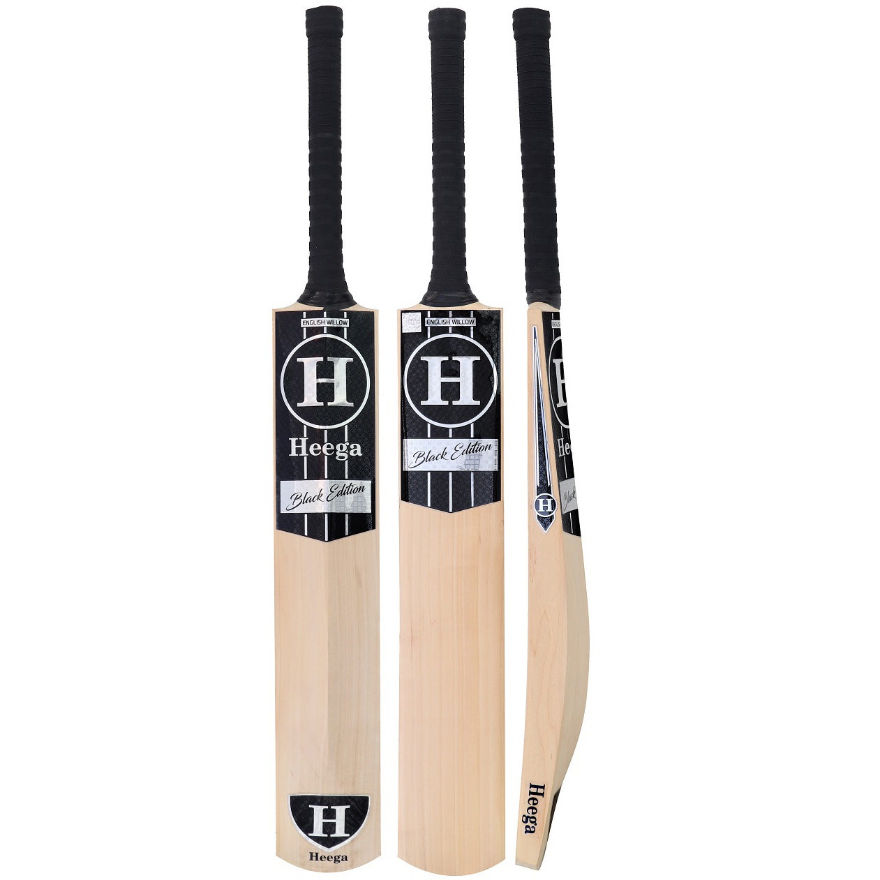 Wood Heega Black Silver Edition English Willow Cricket Bat