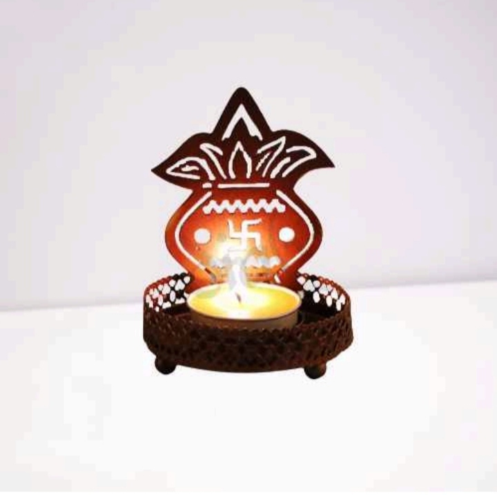 Candle Holders - Iron Material, 6.75 X 3.5 Inch Dimensions | Classical And Modern Style For Indoor And Outdoor Use