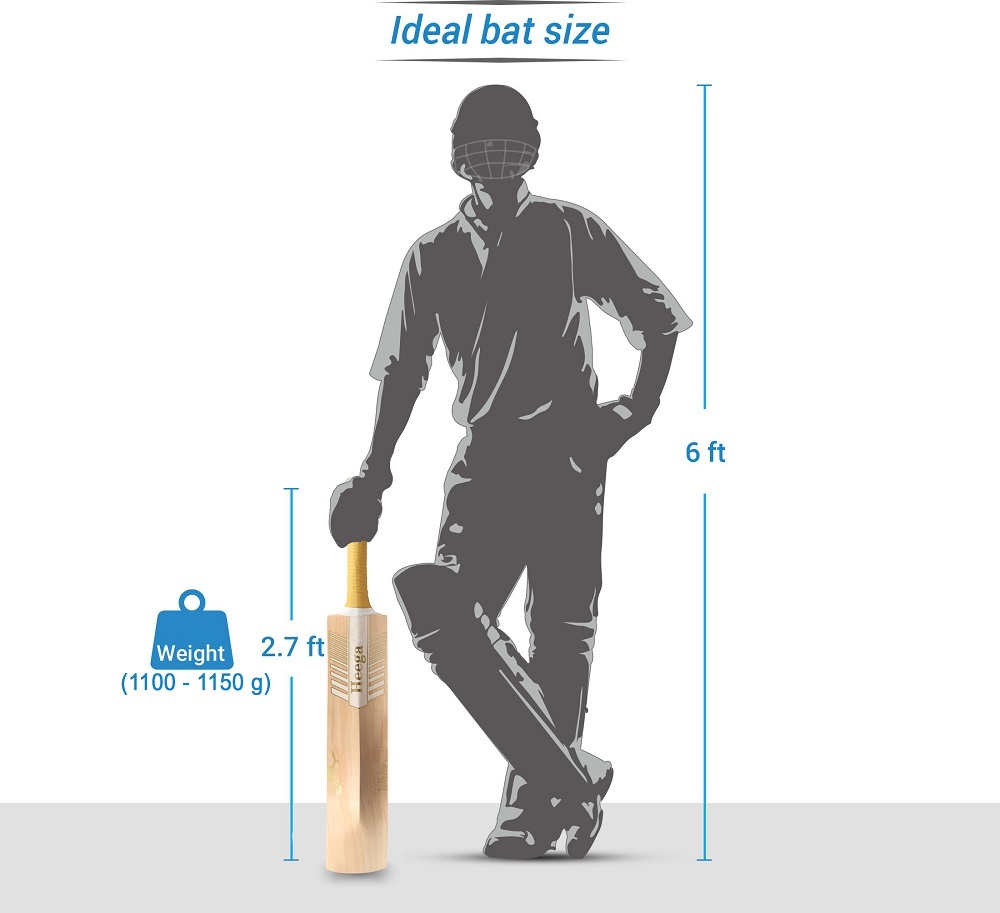 Wood Heega White Edition English Willow Cricket Bat