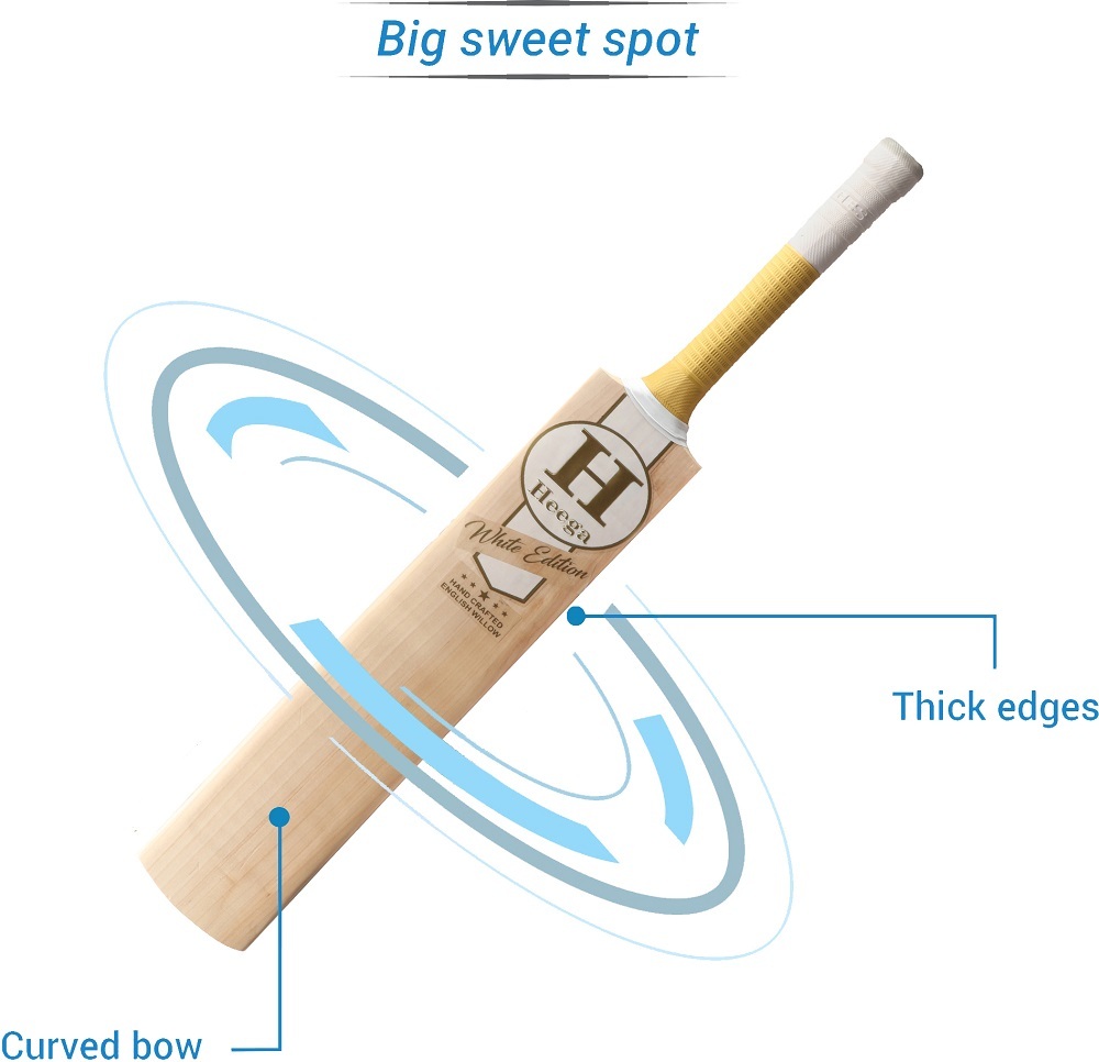 Wood Heega White Edition English Willow Cricket Bat