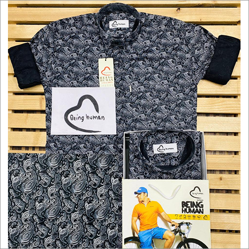 Dark Blue Mens Casual Shirt