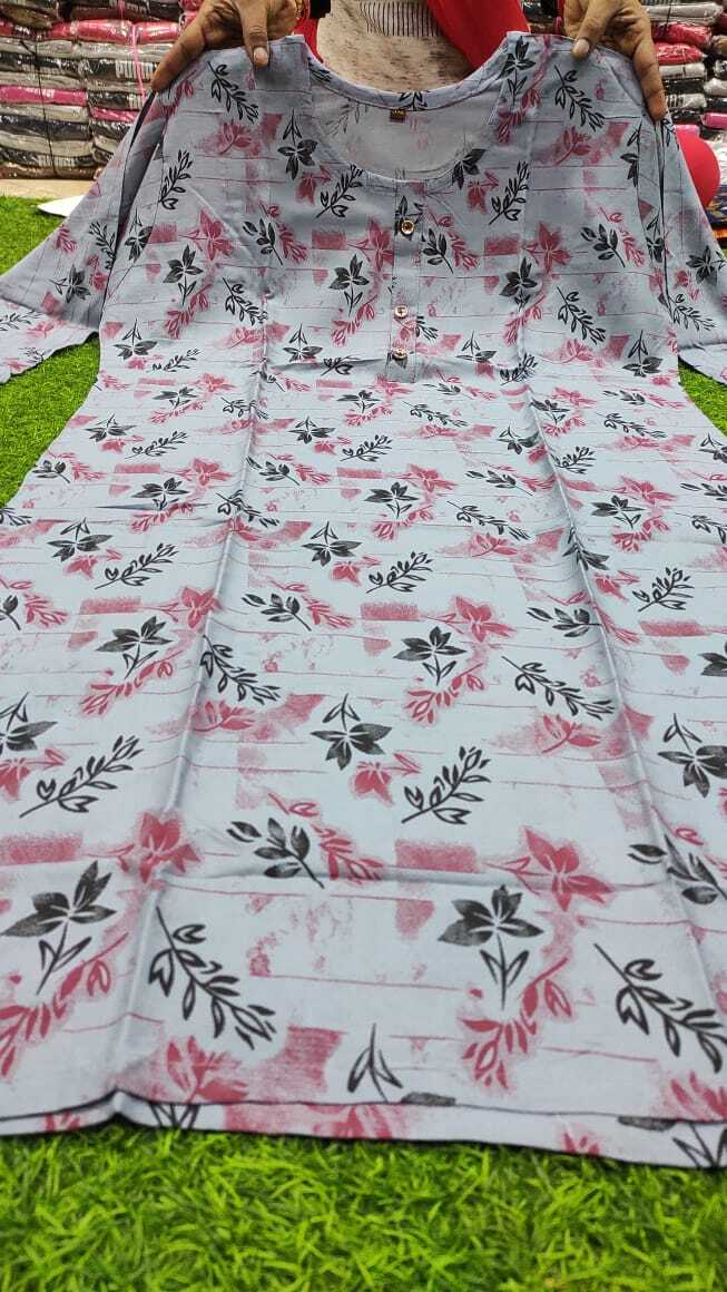 Rayon Kurtis Collection - 14 Kg Quality, Size 3xl-4xl | Casual Ethnic Wear, Breathable & Washable, Customized Designs Available