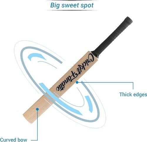 Wood Heega Middler Kashmir Willow Cricket Bat