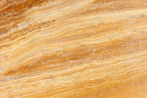 ब्रश किया हुआ पीला ट्रैवर्टीन मार्बल