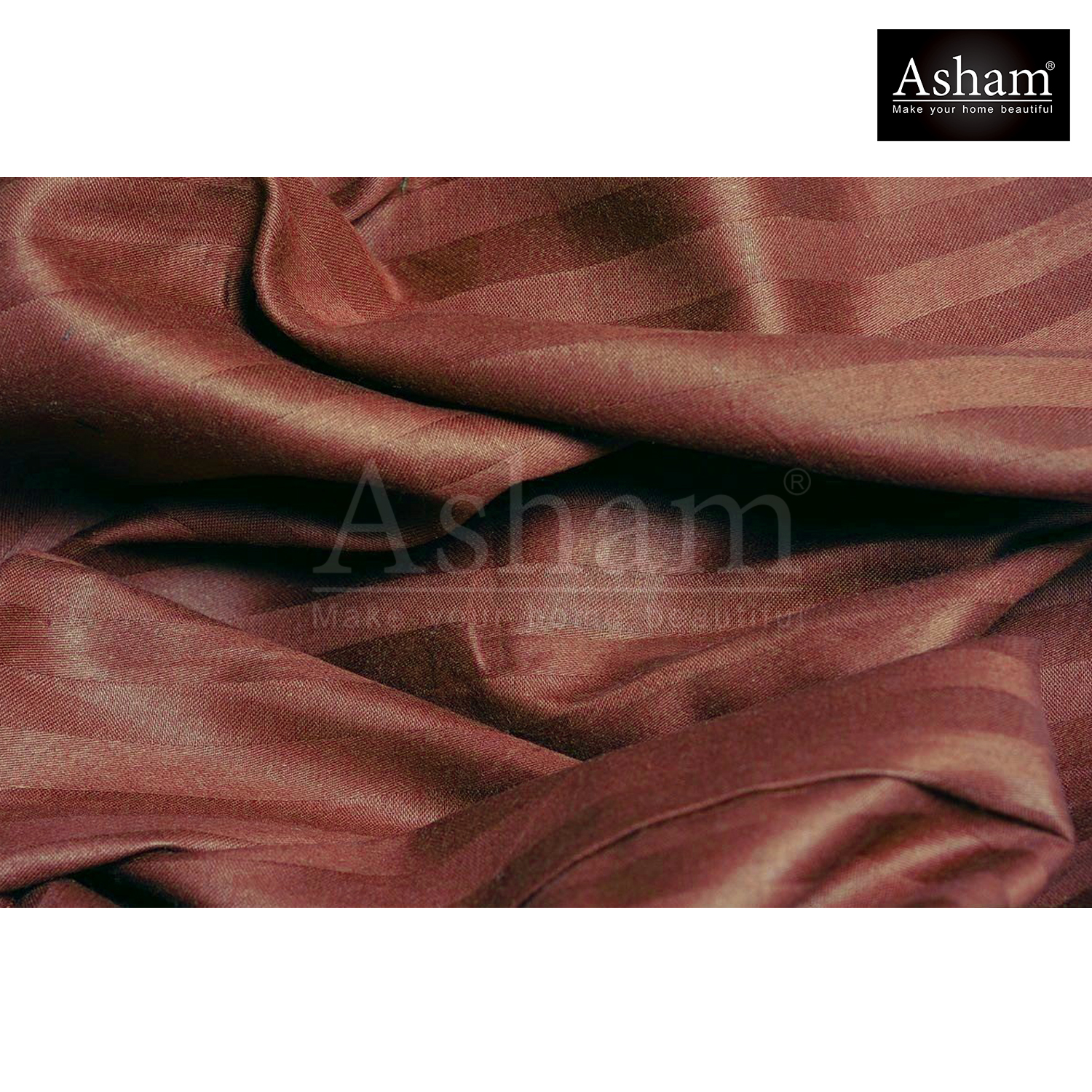 Satin Stripe Bedsheet - Cotton Blend, Queen Size, Red | Washable, Printed Pattern, Includes 1 Bed Sheet & 1 Set Of Pillow Covers, Ideal For Home & Hotel