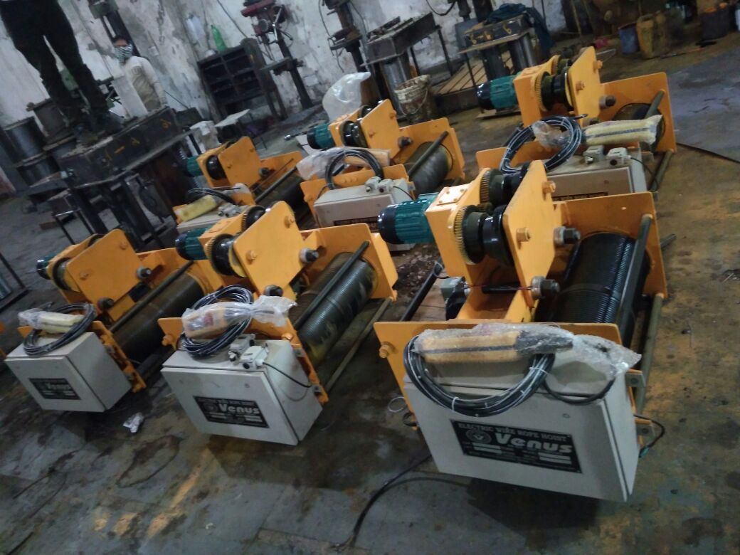 Electric Wire Rope Hoist - Color: Golden Yellow Or Handpicked Color