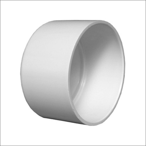 White UPVC End Cap - 2 Inch Thickness, Round Shape | Durable Material, Multiple Sizes Available