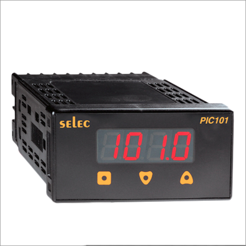 Selec PIC101N Process Indicator - 48x96 Millimeter Dimensions | RPM, Pressure, Level, Temperature Indications, 7 Segment LED Display, Thermocouple & RTD Input