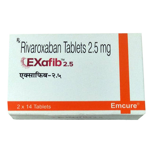 Exafib (Rivaroxaban) 2.5Mg Tablets General Medicines