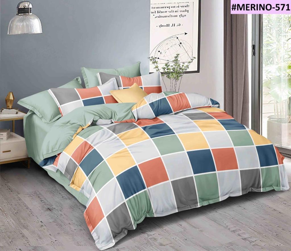 Washable 90 X 100 Inches Microfiber Stripe Double Bed Sheet