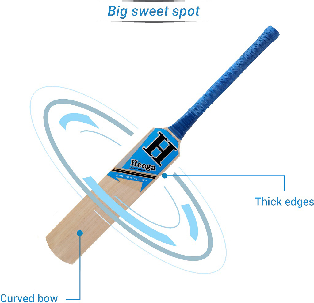 Wood Heega I Hate Losing Mongoose Cricket Bat