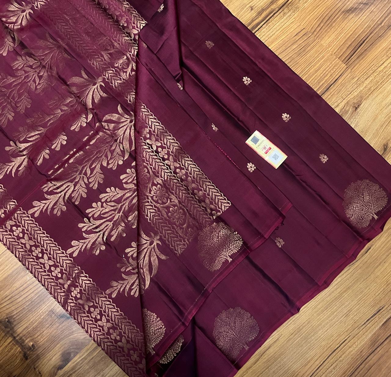 Dark Purple Colour Soft Silk Budda Saree