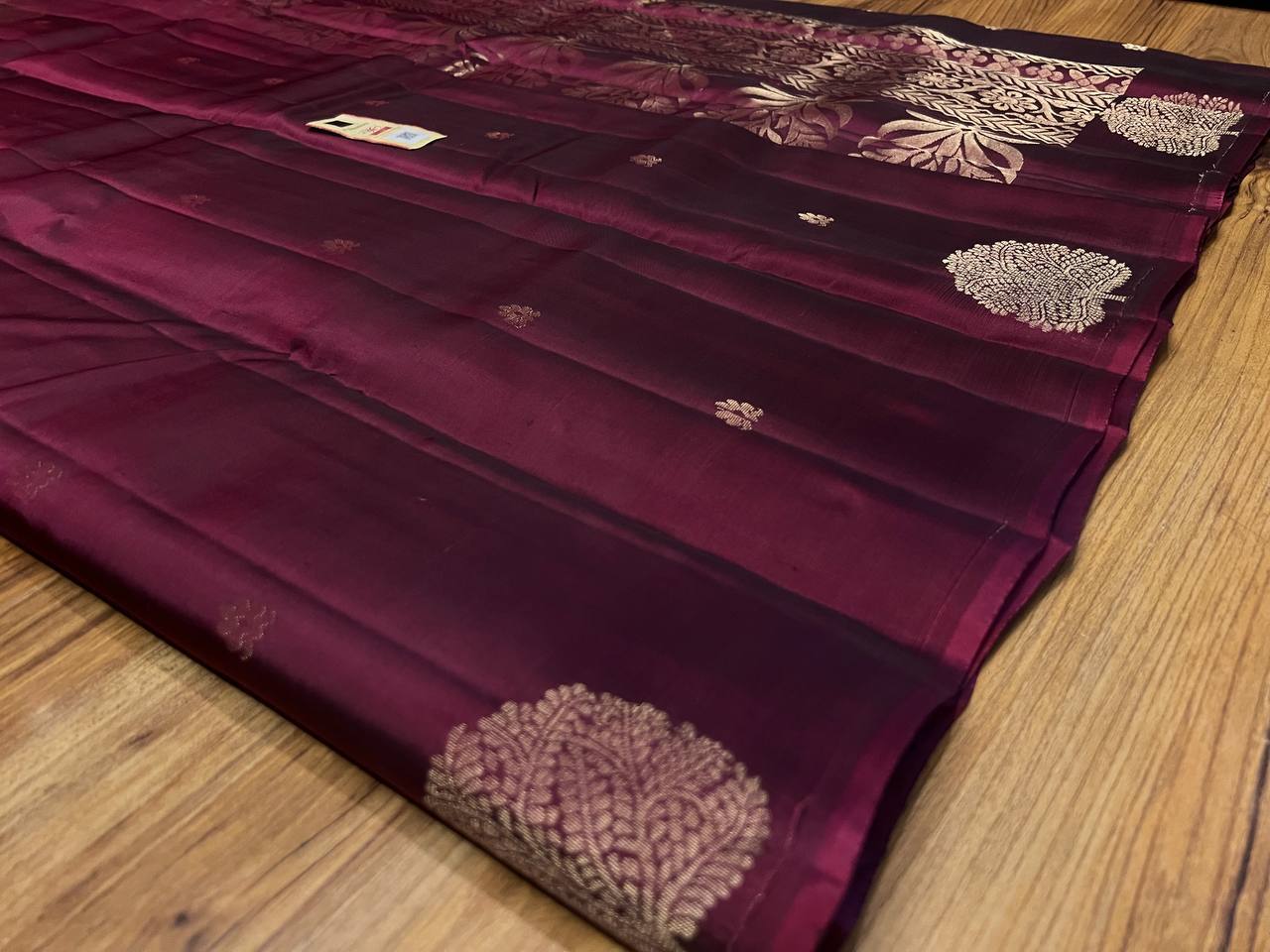 Dark Purple Colour Soft Silk Budda Saree