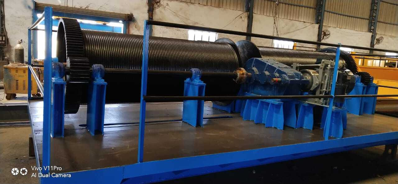 Double Drum Winch - Heavy-duty Steel Build | Dual Operational Capacity, High Torque Efficiency, Versatile Applications
