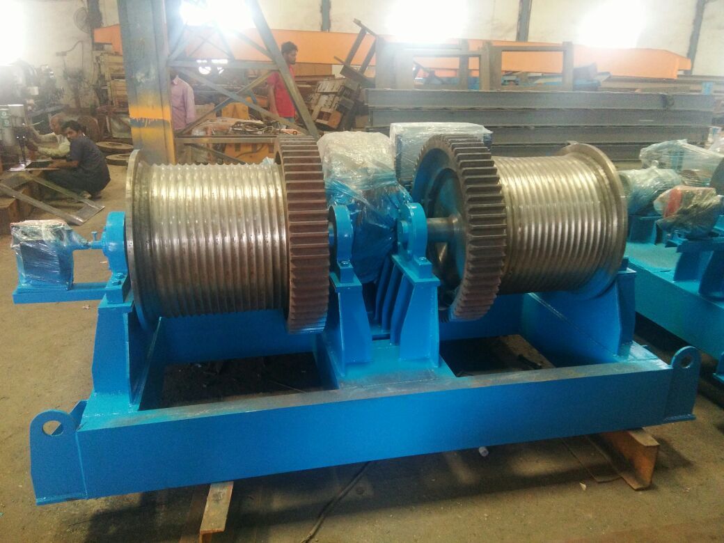 Double Drum Winch - Heavy-duty Steel Build | Dual Operational Capacity, High Torque Efficiency, Versatile Applications