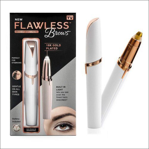 White Flawless Eyebrow Trimmer