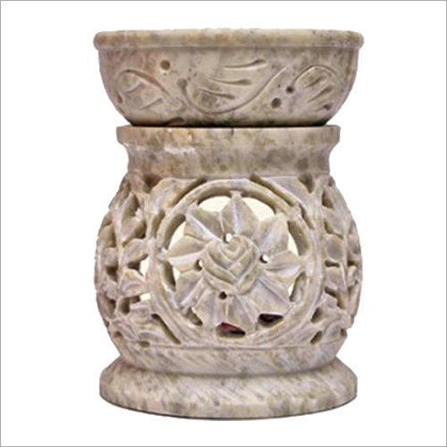 लाइट ब्राउन सोपस्टोन ऑयल बर्नर