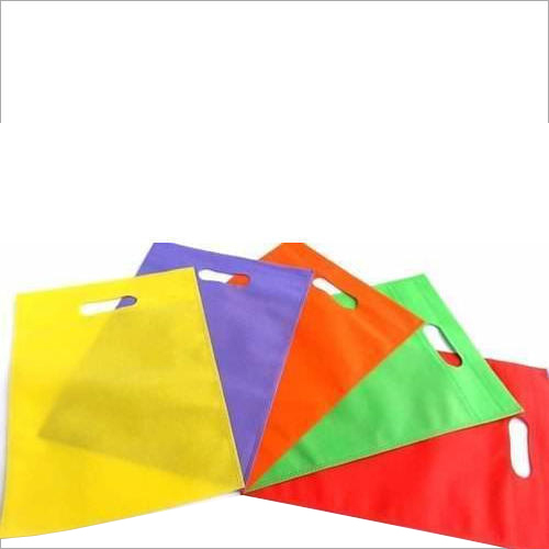 D Cut Shopping Bags - Non-Woven Fabric, Customized Size, Glossy Finish | D-Cut Handle, Durable Rope Handle, Recyclable Options