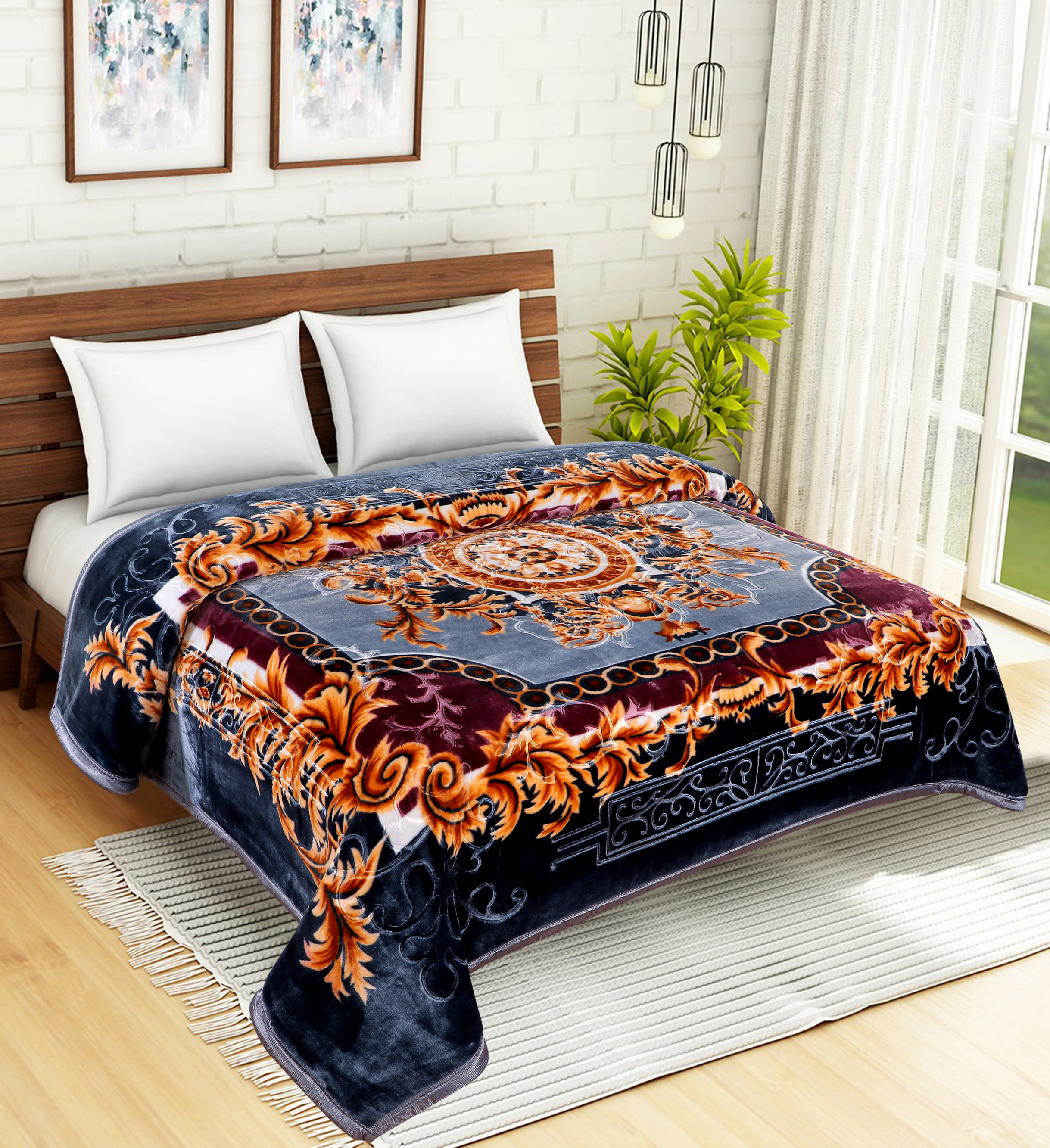 Flower Mink Blankets