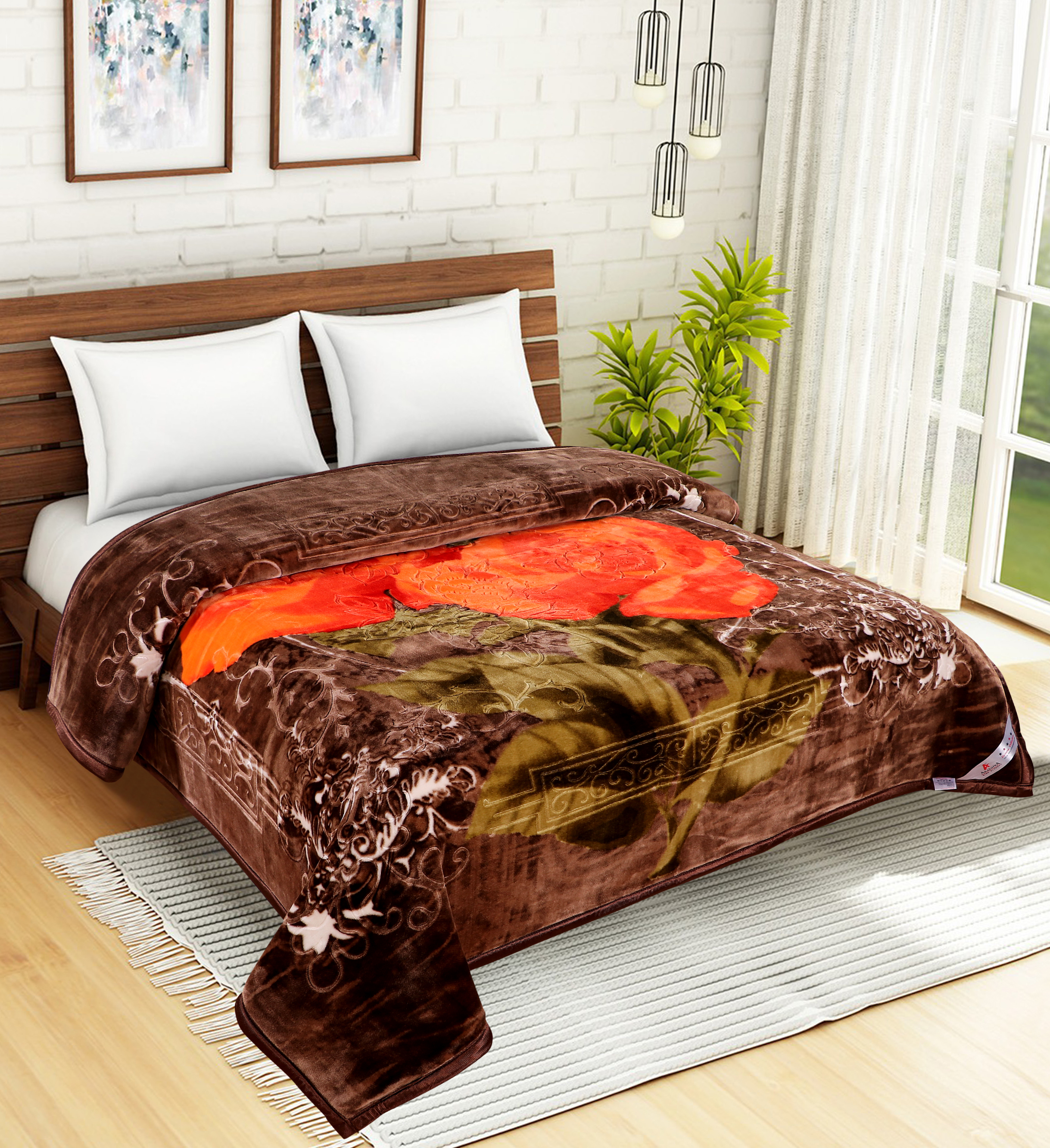 Flower Mink Blankets