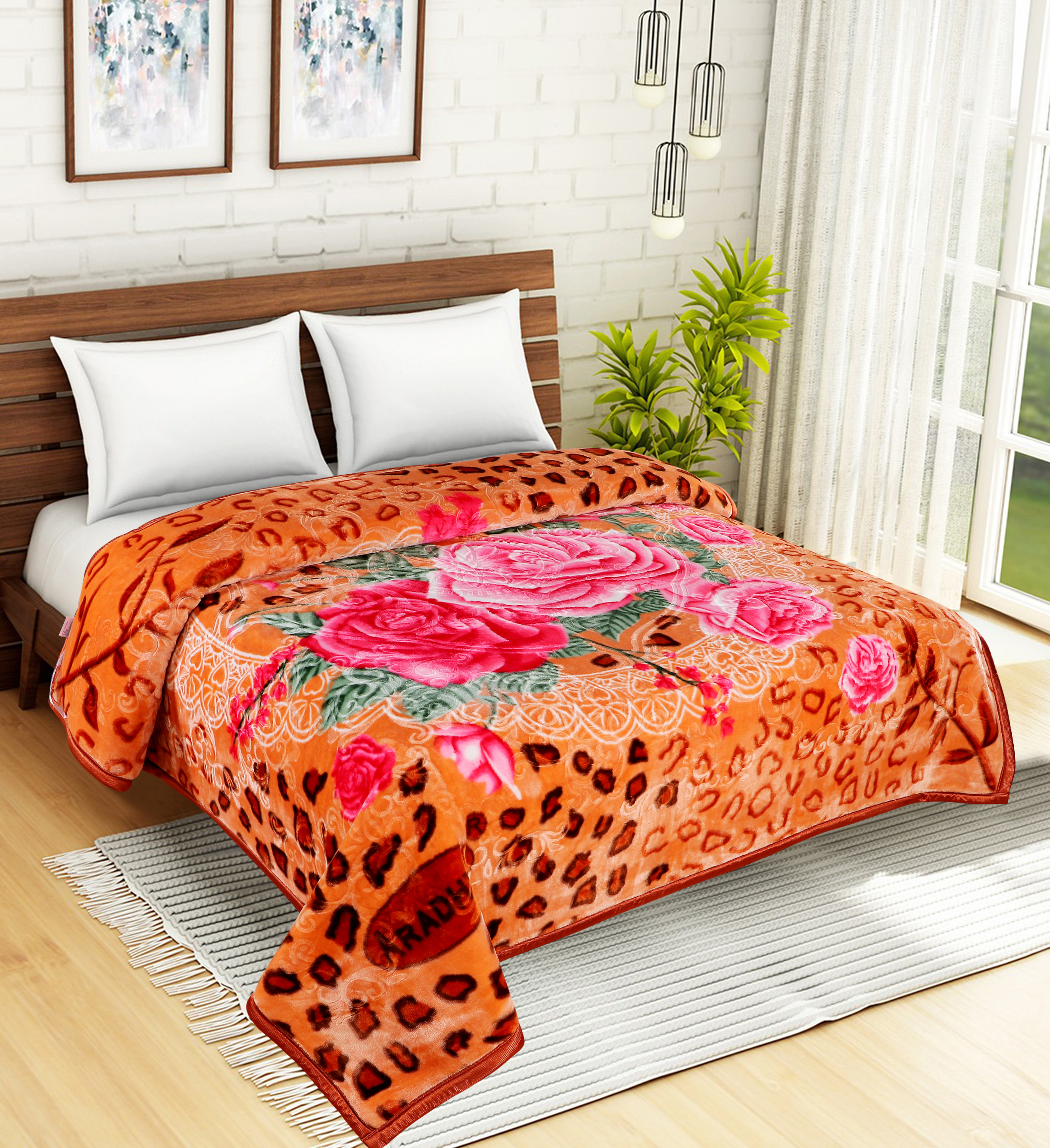 Flower Mink Blankets