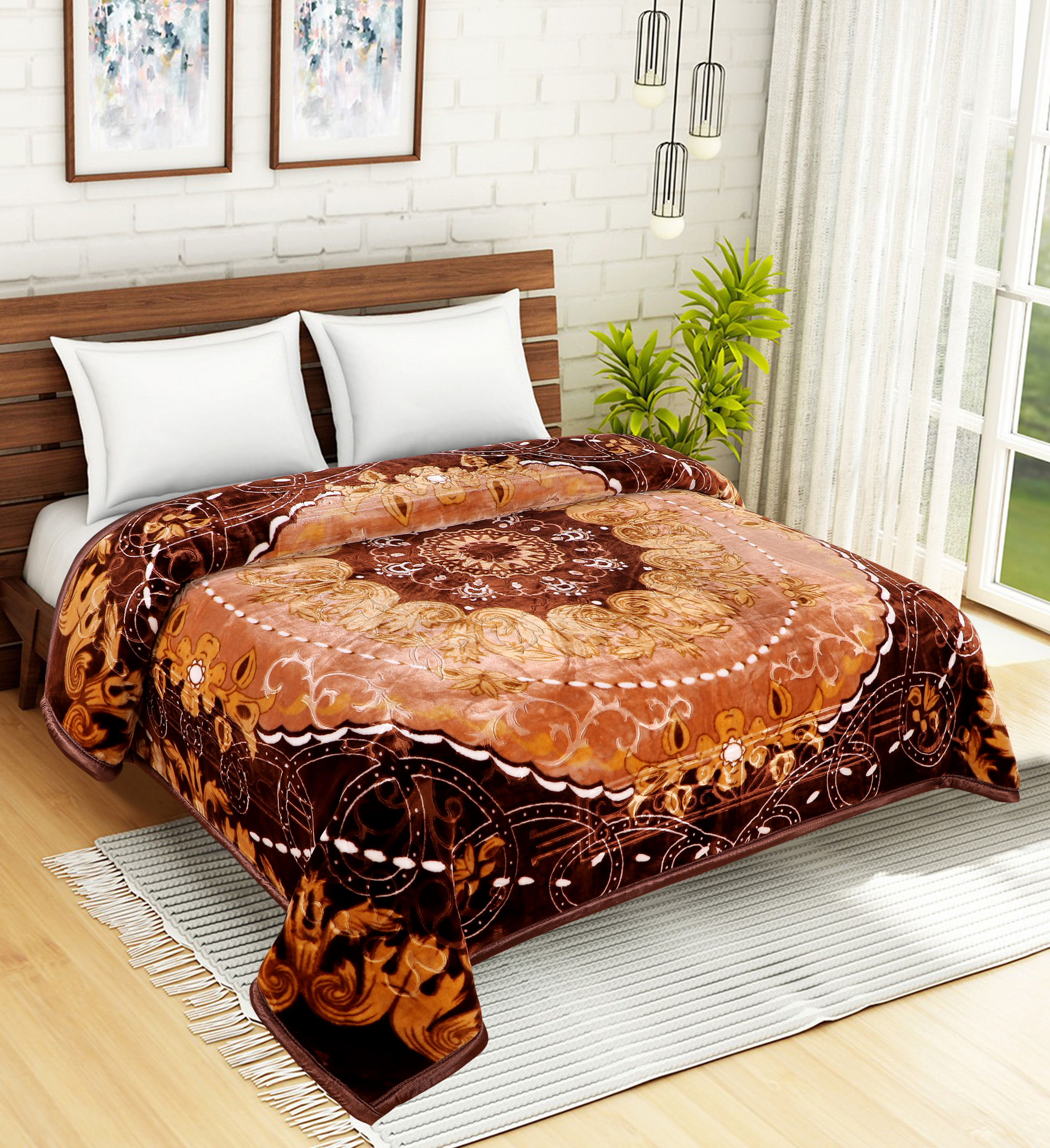 Flower Mink Blankets