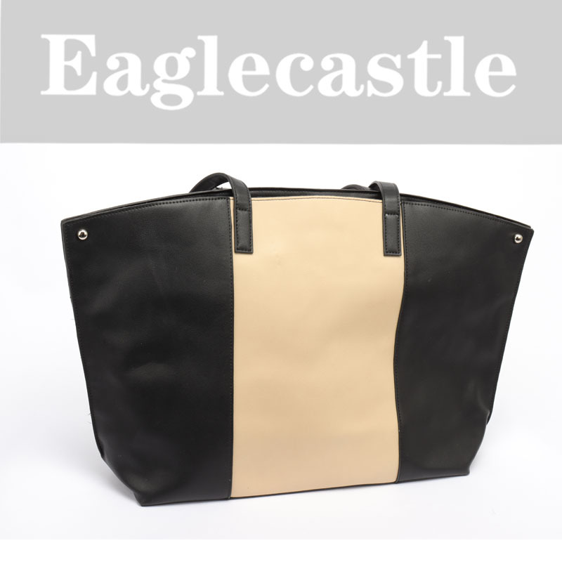 Negotiate Fashionable New Design Spliced Color Folding Corner Tote Bag (Cx21914-1)