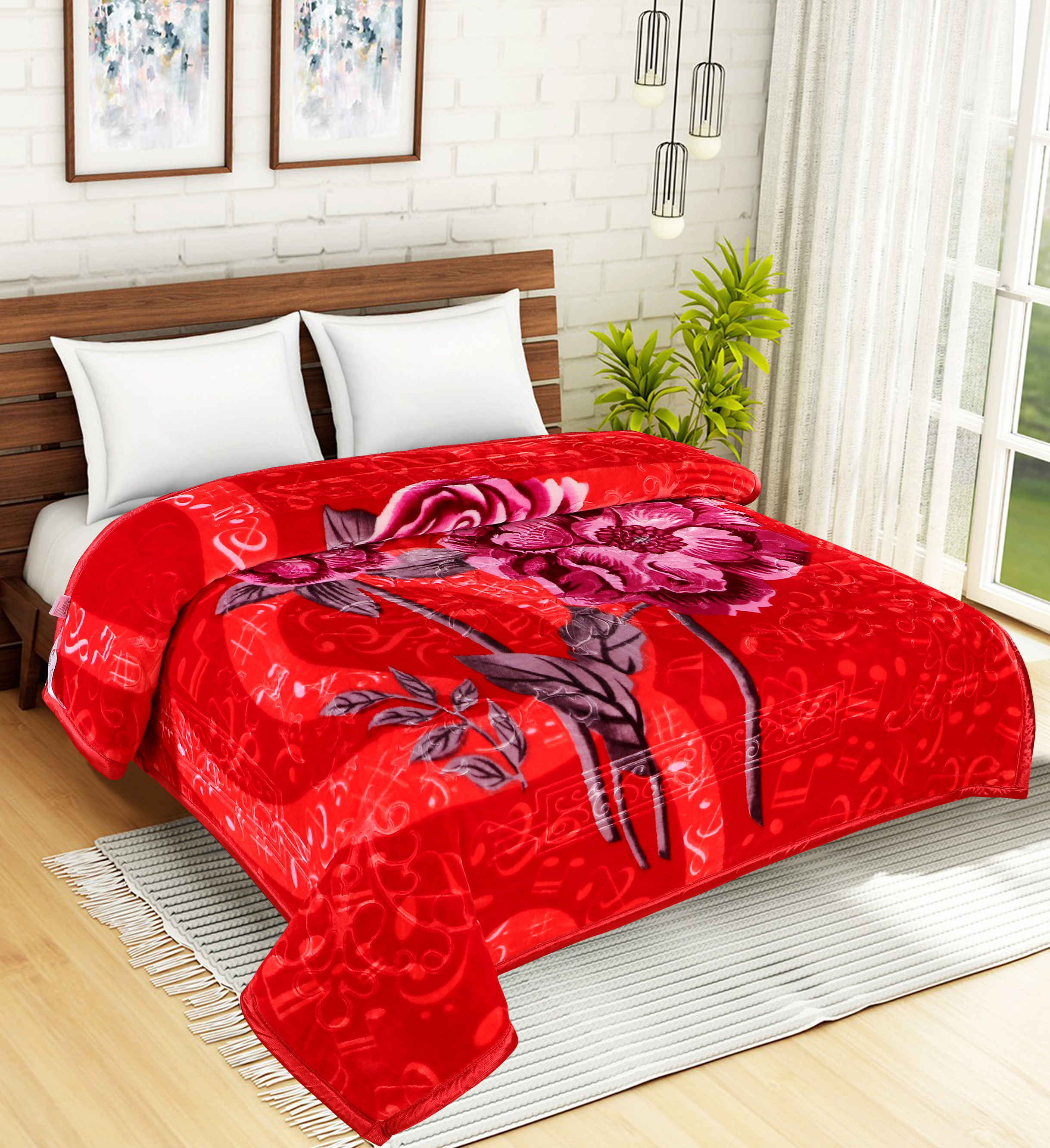 Flower Mink Blankets