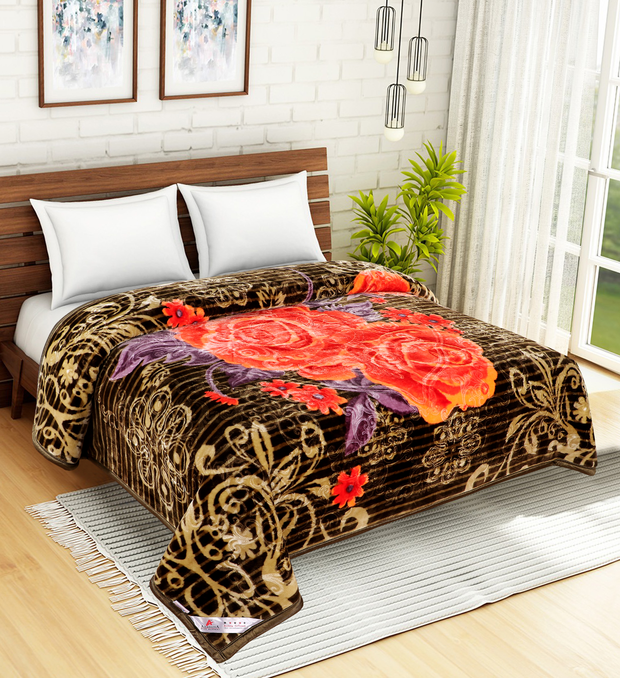 Flower Mink Blankets