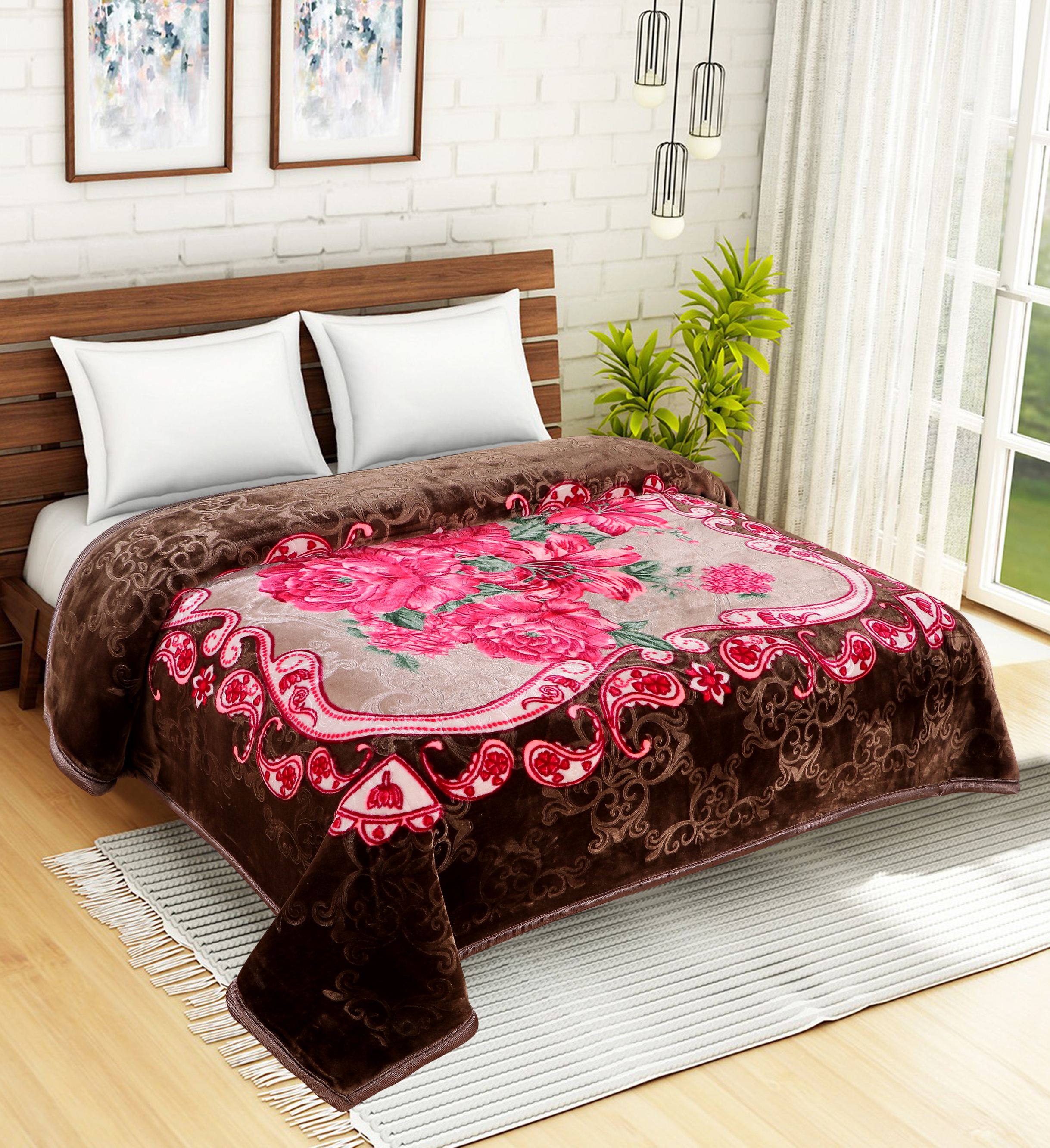 Flower Mink Blankets