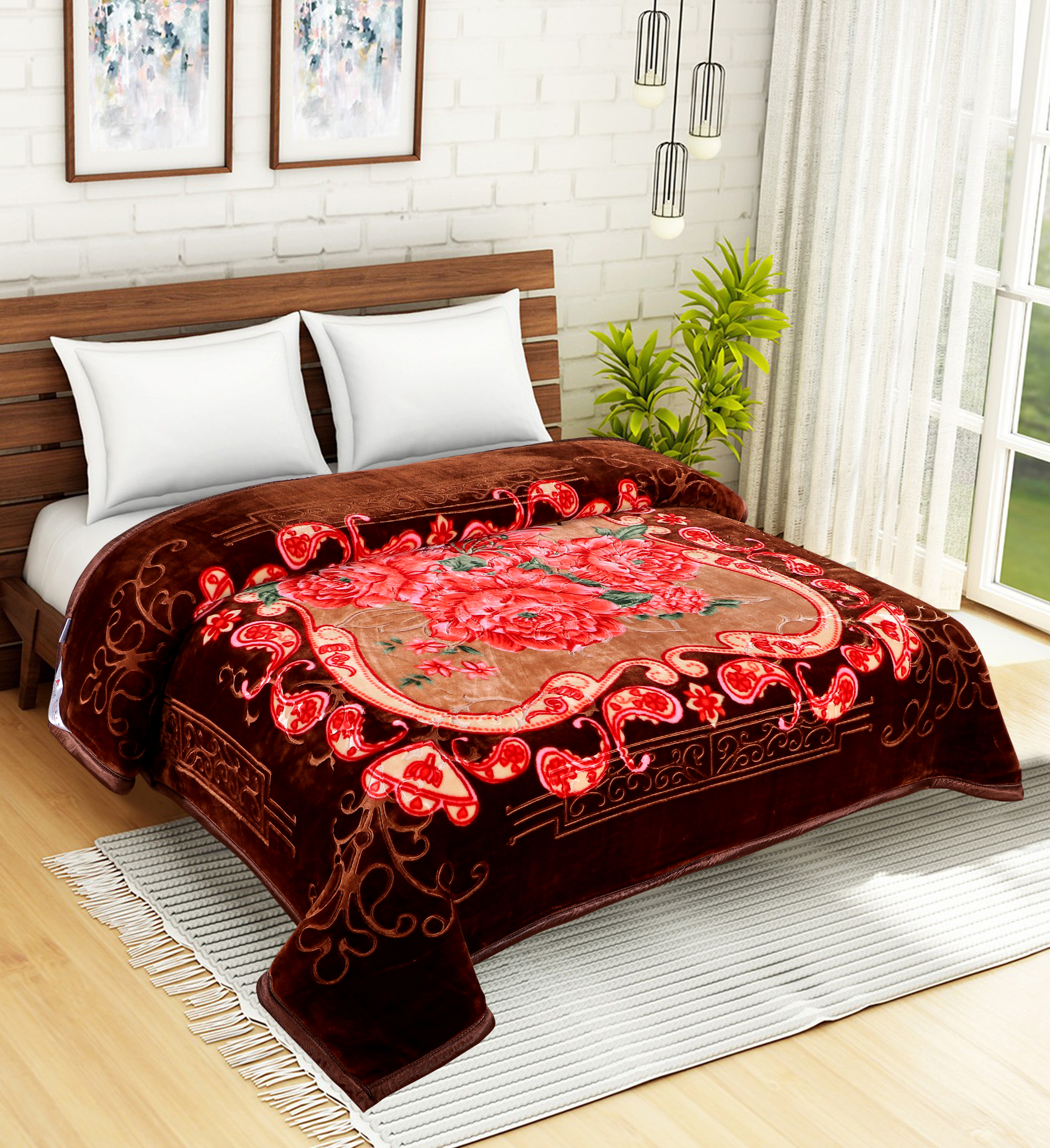 Flower Mink Blankets