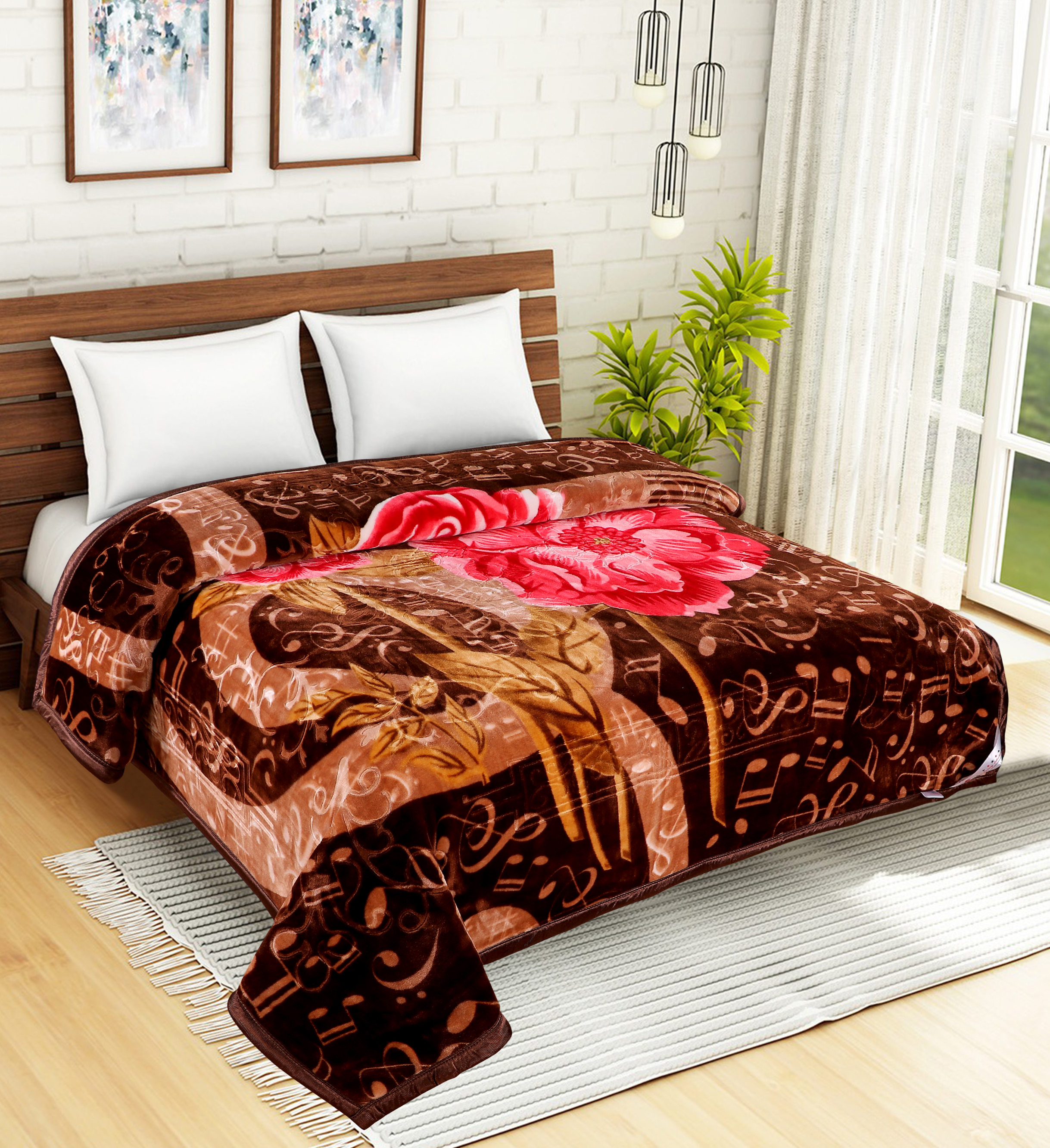 Flower Mink Blankets