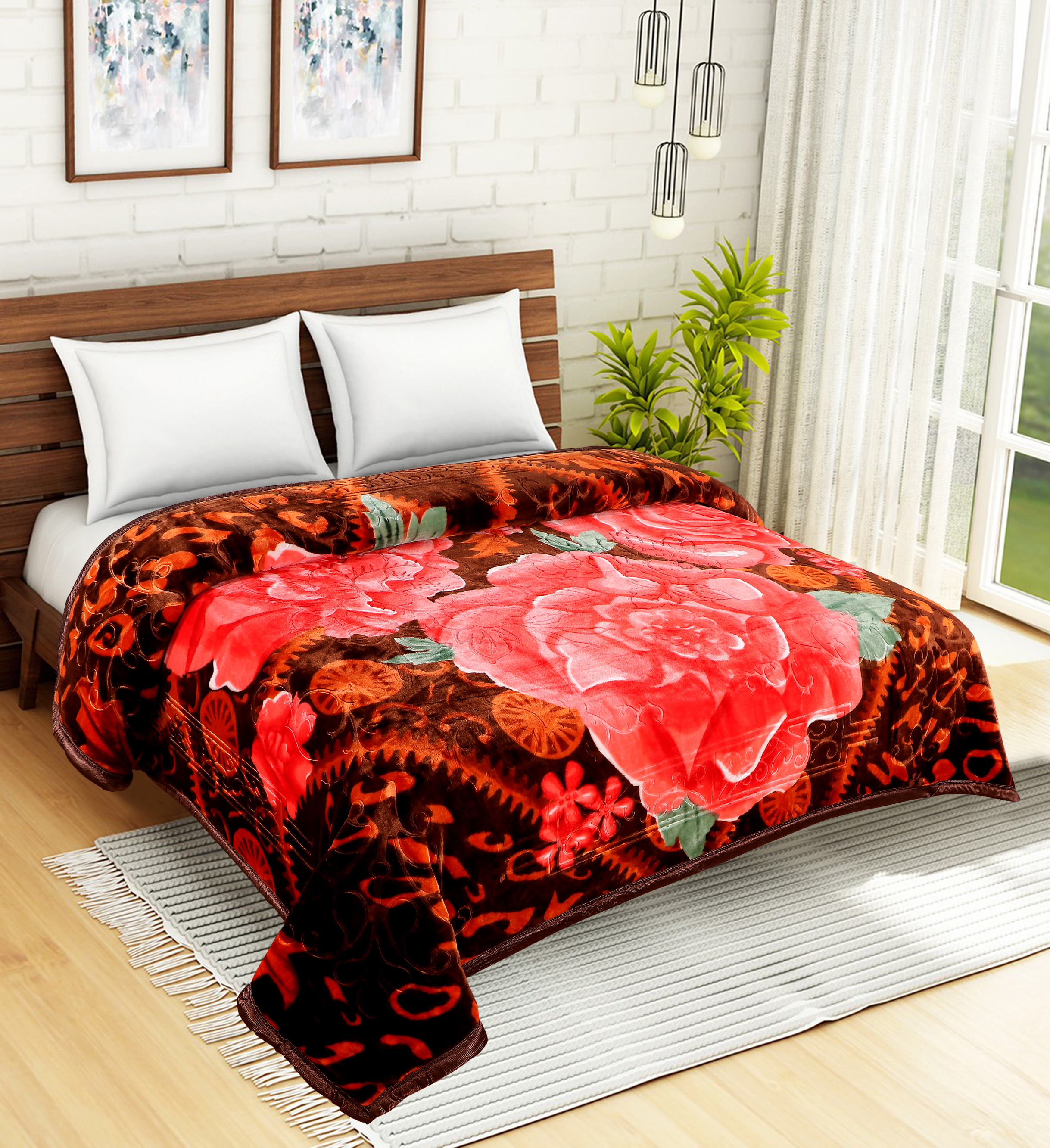 Flower Mink Blankets