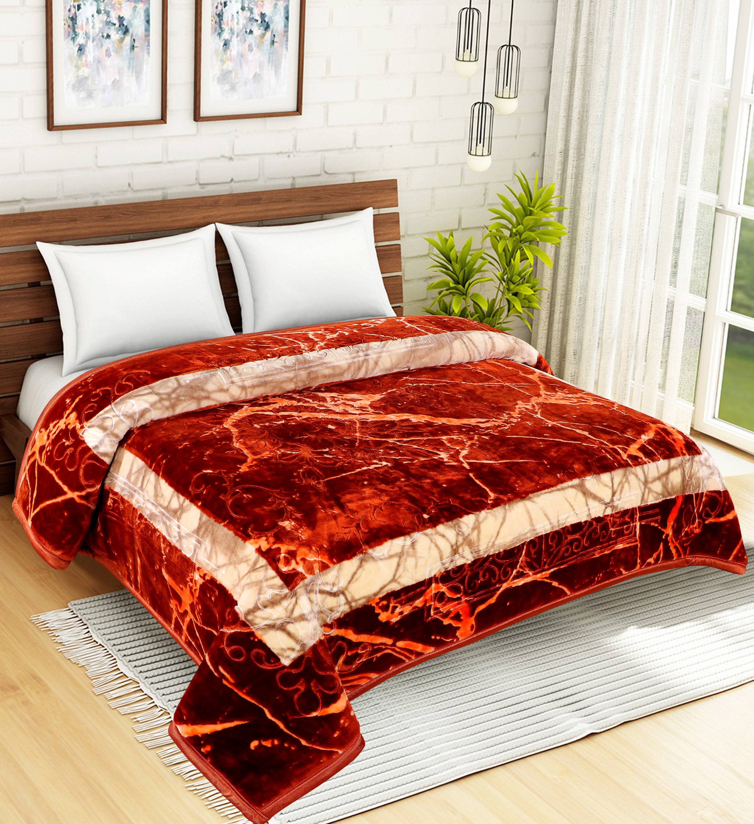 Flower Mink Blankets