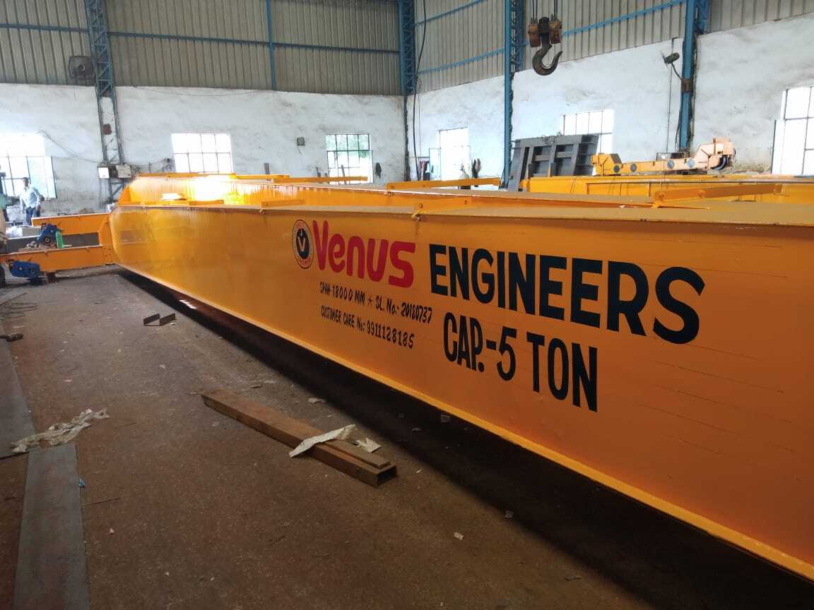 Single Girder Eot Crane - Mild Steel, Load Capacity 1-100 Ton, Span 5-35 M, Yellow Color | Electric Hoist, Remote Control Operation, Low Maintenance, High Performance, Emergency Stop Feature